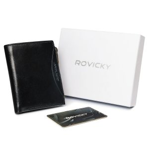 Black Genuine Leather Men's Wallet