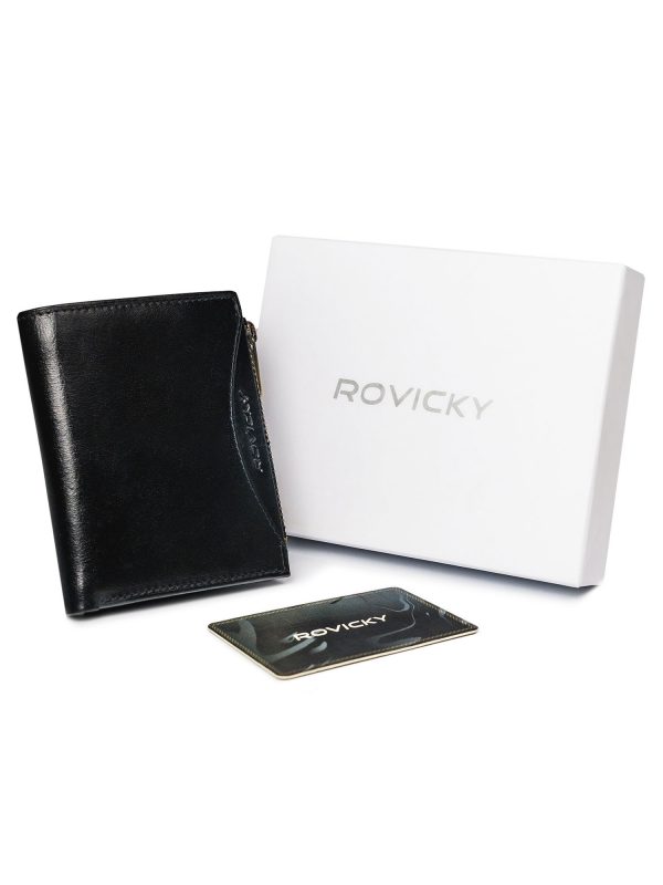 Black Genuine Leather Men's Wallet