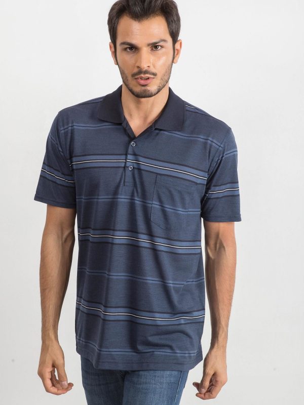 Blue Men's Inky Polo Shirt