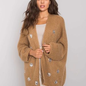 Beige cardigan with Pollina OCH BELLA