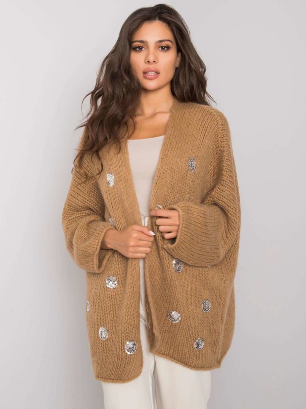 Beige cardigan with Pollina OCH BELLA