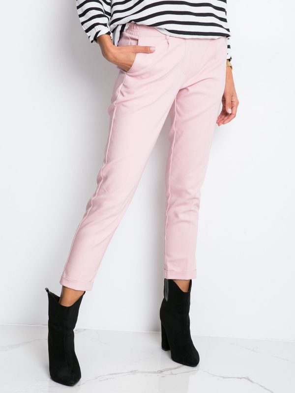 RUE PARIS Pink Control pants