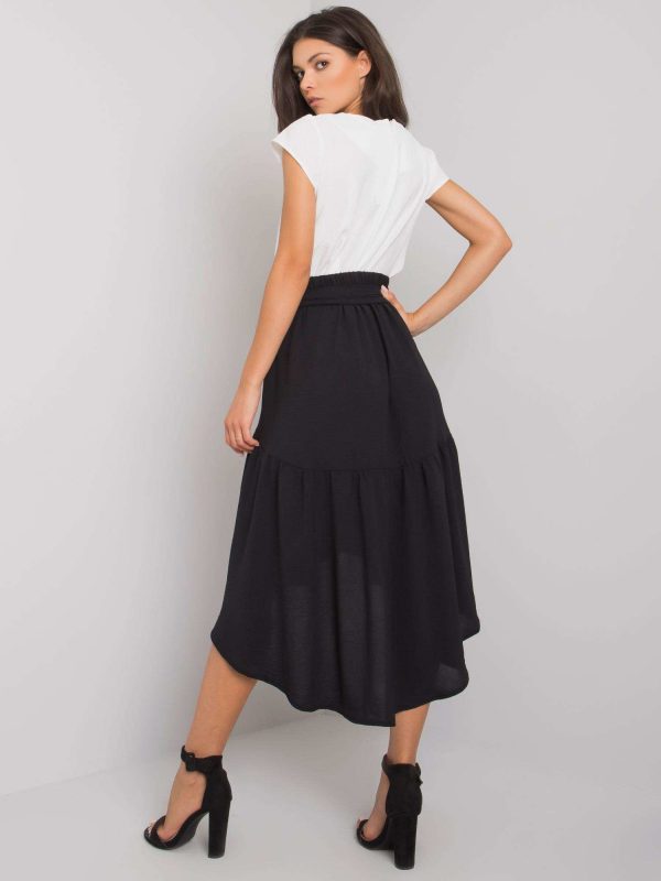 Black skirt with belt Keoni RUE PARIS