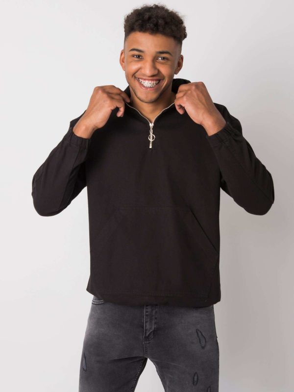 Black Men's Hoodie Issac