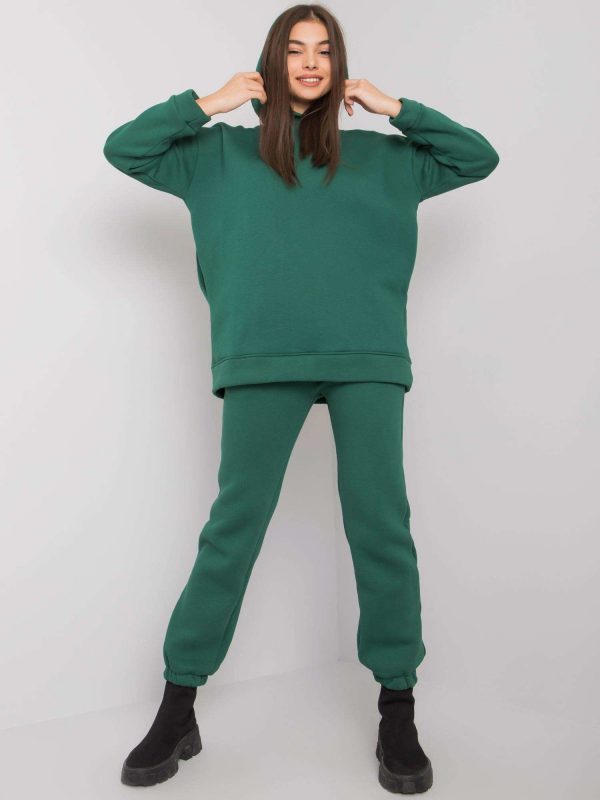 Dillon's Dark Green Two-Piece Tracksuit Set