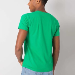 Dark Green Men's T-Shirt with Merrick Print