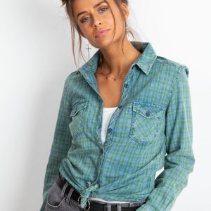 RUE PARIS Green shirt Eden