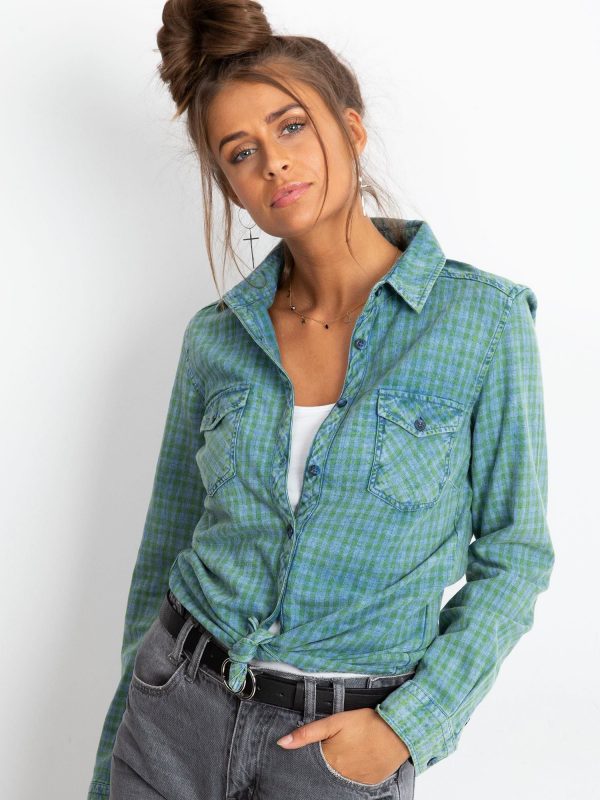 RUE PARIS Green shirt Eden