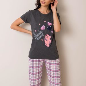 Graphite Pink Printed Women's Pyjamas