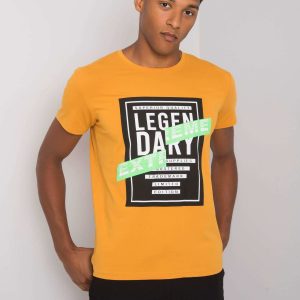 Mustard Men's T-Shirt with Merrick Print