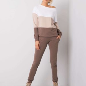 Beige and brown set Sandra RUE PARIS