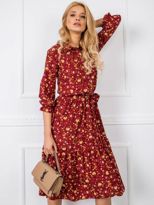 Burgundy Beau Dress