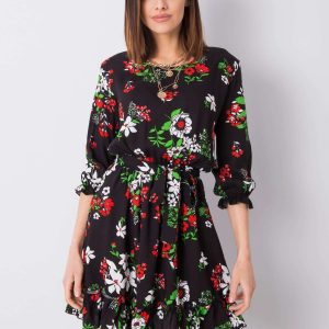 Black flower dress Arlette