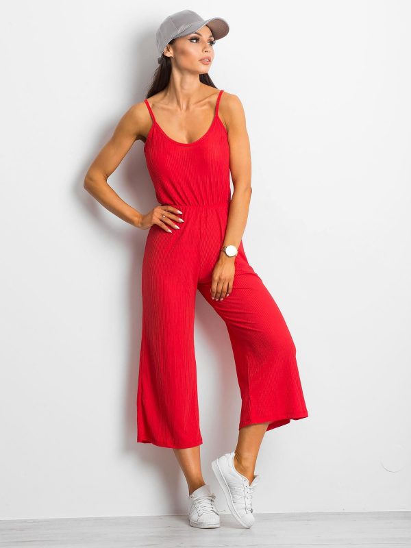 Red Steamily Jumpsuit