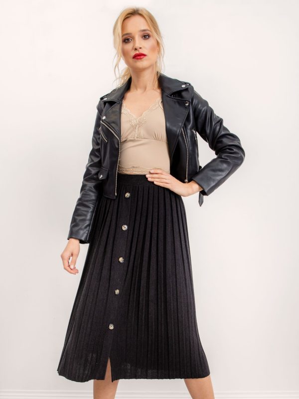 BSL Black Pleated Skirt