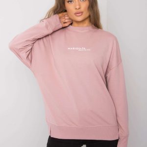 Dirty pink print sweatshirt Carissa