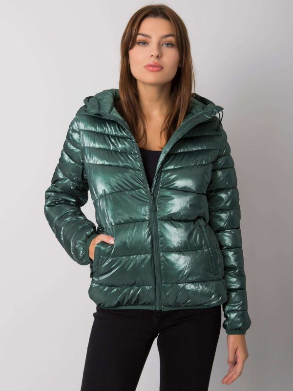 Leyre Women's Green Quilted Jacket