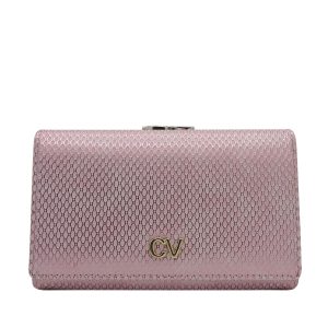 Pink wallet with bigiel clasp