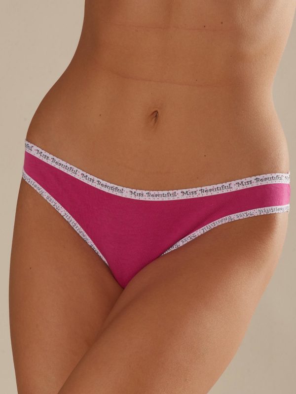 Women's Fuchsia Printed Panties