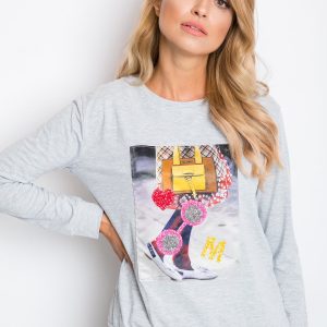 Grey Fancy Sweatshirt