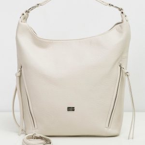 Light beige shoulder bag city bag