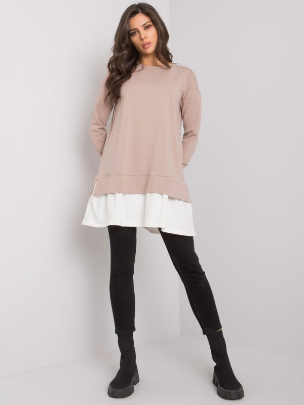 Brighton RUE PARIS light beige cotton tunic