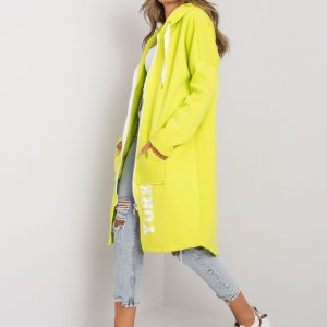 Lime blue sweatshirt with pockets by Stefanie