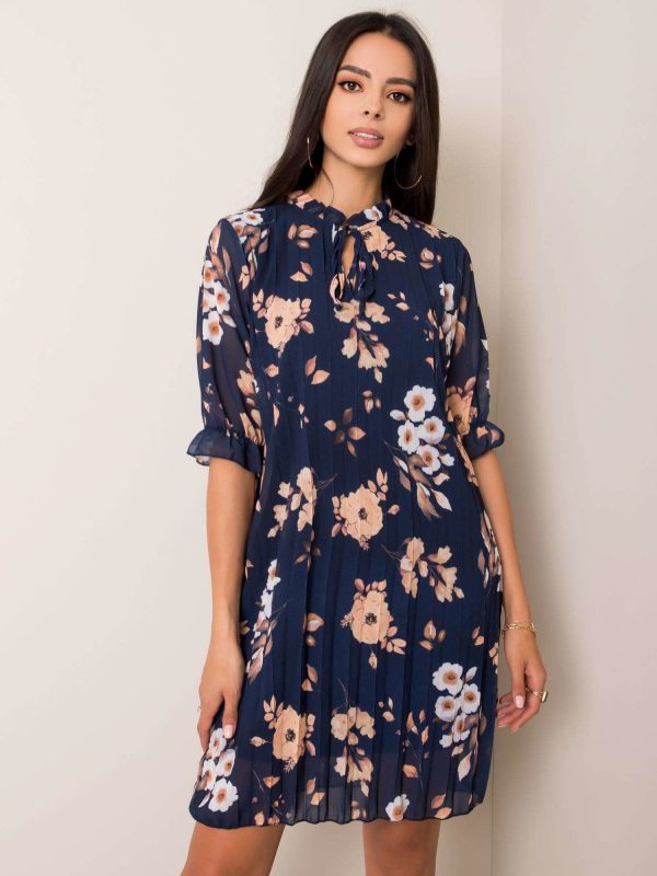 Navy blue dress Ida