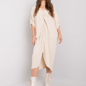 Beige Dorsey Loose Dress