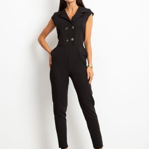 RUE PARIS Black Lady jumpsuit