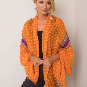 Orange scarf with peas