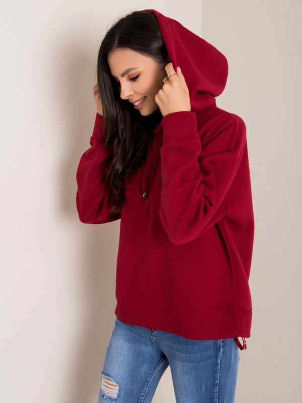 Burgundy sweatshirt Break SUBLEVEL