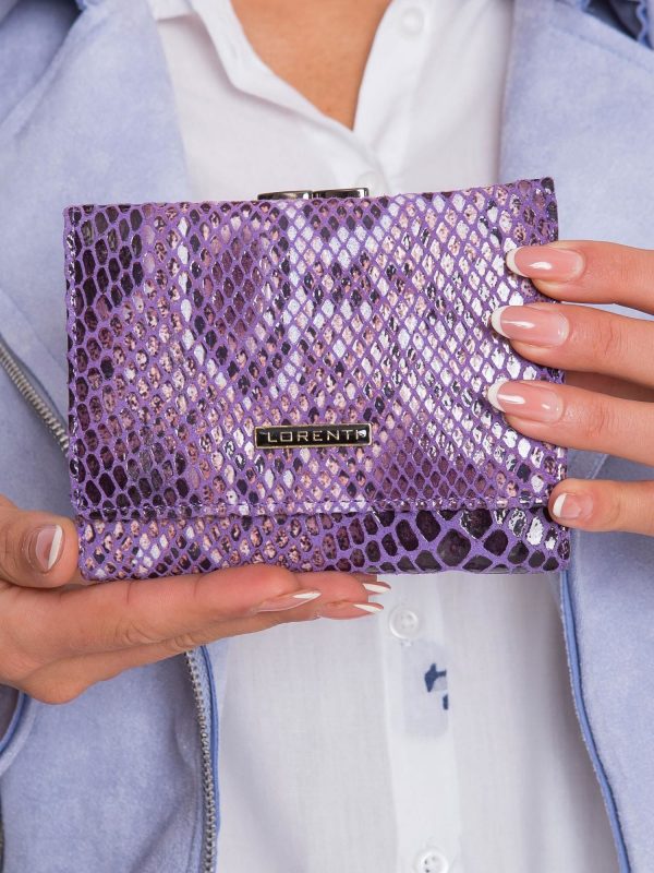 Purple Leather Wallet