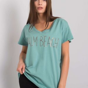 Light green t-shirt with Denma inscription