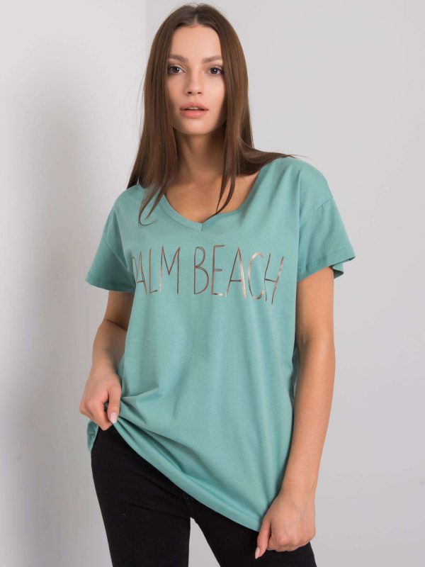 Light green t-shirt with Denma inscription