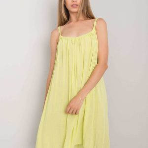 Lime dress with straps Polinne OCH BELLA