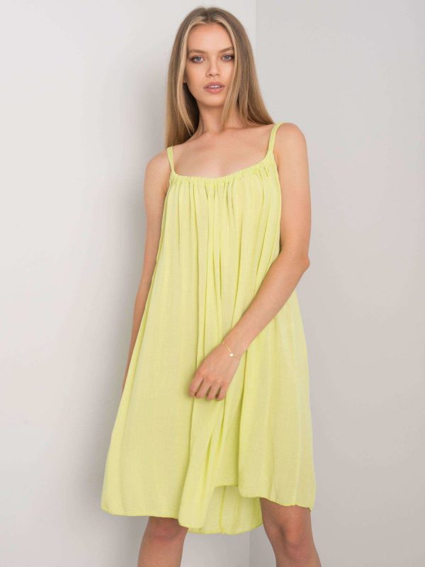 Lime dress with straps Polinne OCH BELLA