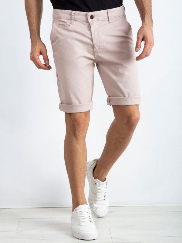 Beige Men's Shorts Rocky