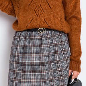 RUE PARIS Black-brown skirt Andy