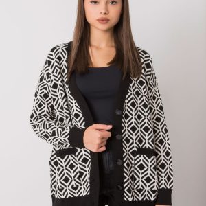 Oxnard black and cream cardigan