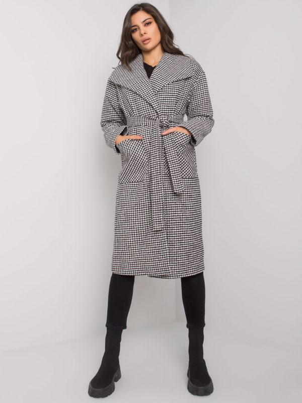 Black and White Dartmouth Stripe Coat