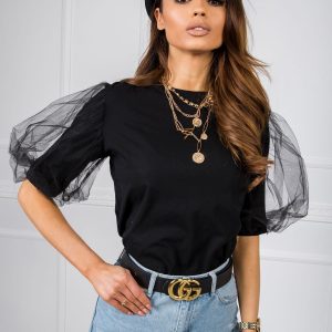 Hannah black blouse