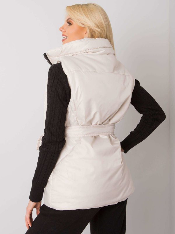 Ecru down vest Effie