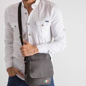 Dark Grey Men's Flip Bag