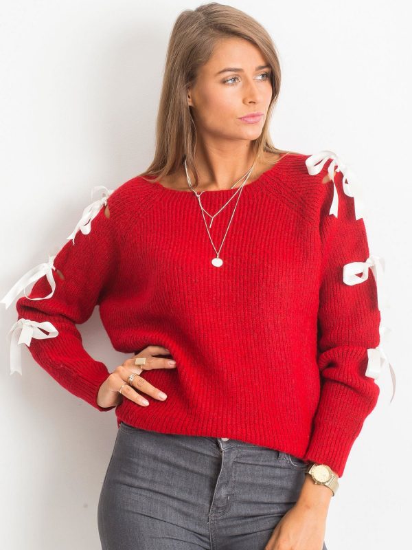 RUE PARIS Dark red Hailee sweater