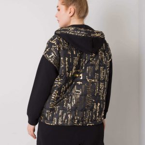 Rosella black and gold plus size sweatshirt