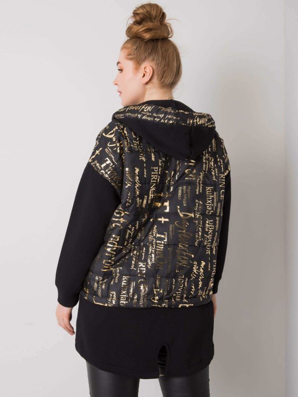 Rosella black and gold plus size sweatshirt