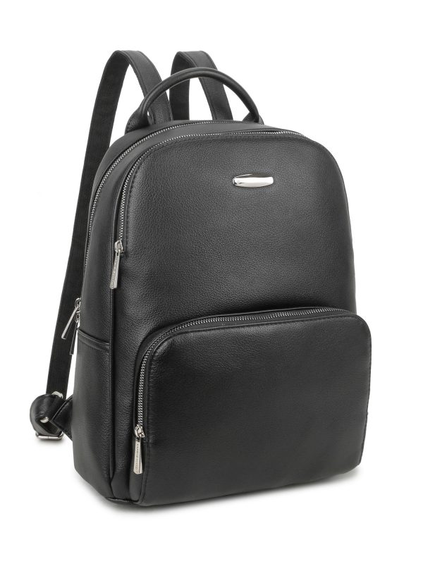 Black classic backpack LUIGISANTO