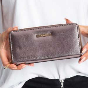 Dark Brown Metallic Wallet