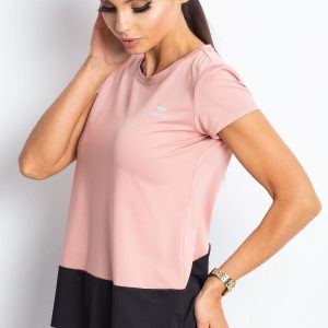 TOMMY LIFE Pink & Black Sports T-Shirt